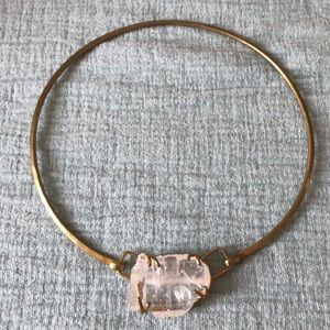 Golden Gem Necklace Mixed Media